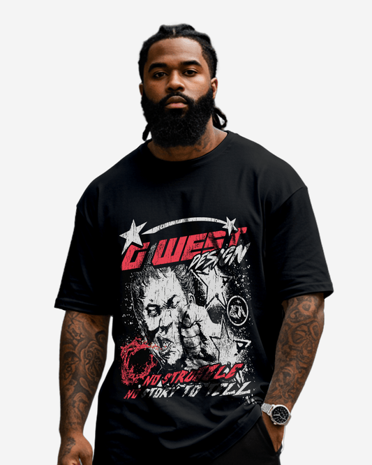 G West No Struggle No Story T-Shirt Big and Tall Mens