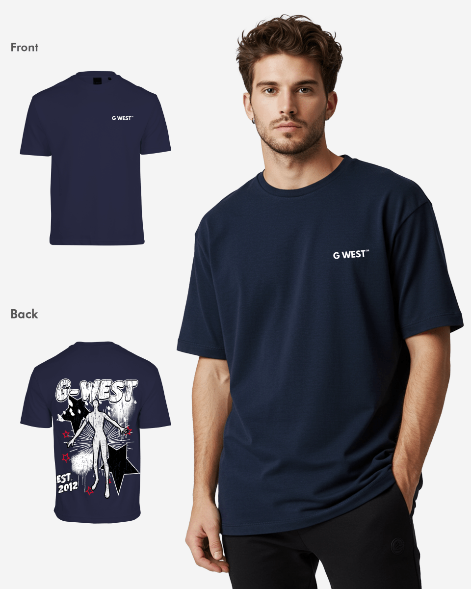 G West Mens Olympic Dazzling Dynamo Life Style Oversized Tee