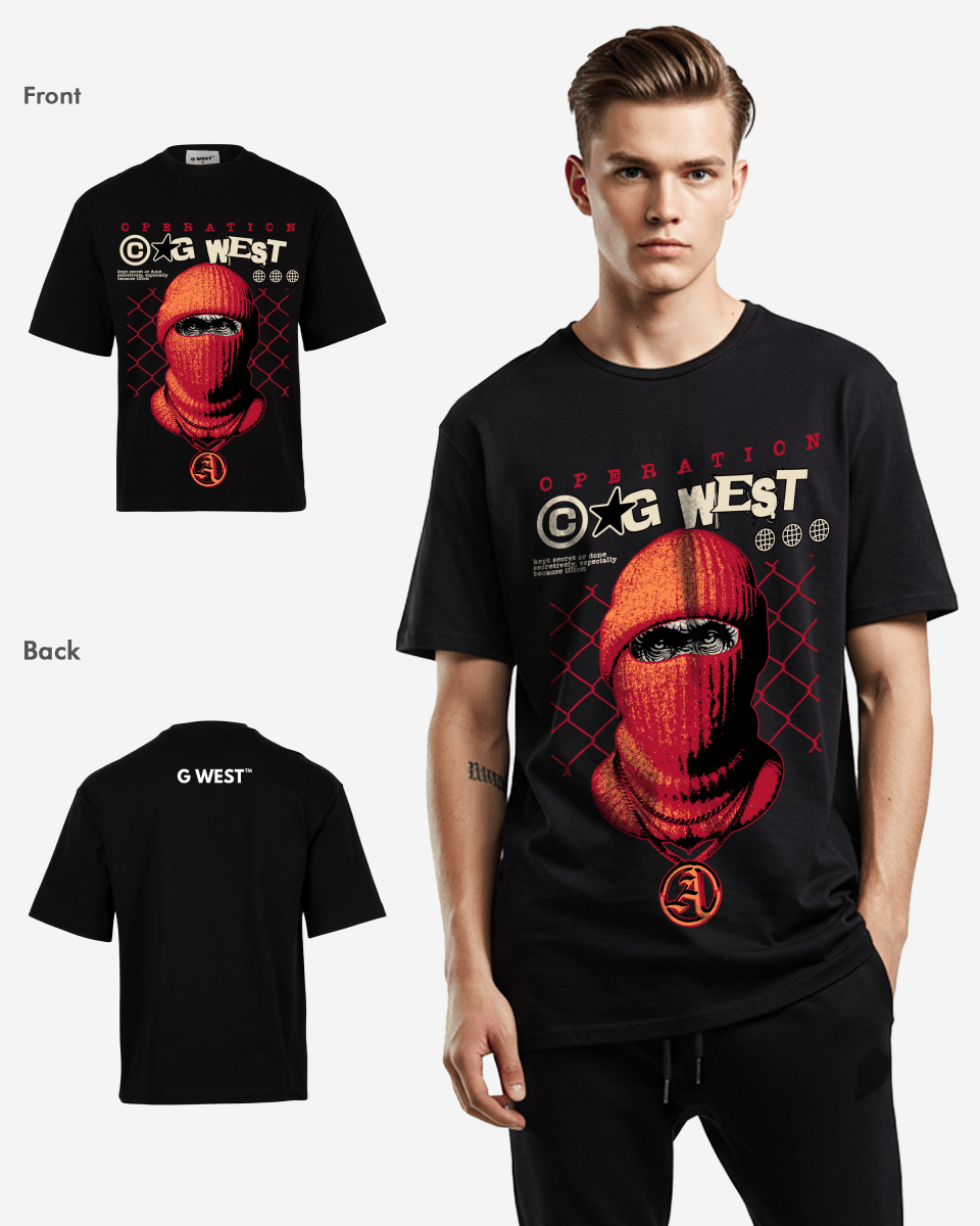 G WEST OPERATION OVERSIZED T-Shirt Mens