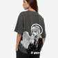 G West Womens Oversized Angel Girl Tee