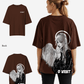 G West Womens Oversized Angel Girl Tee
