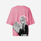 G West Womens Oversized Angel Girl Tee