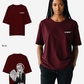 G West Womens Oversized Angel Girl Tee
