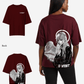 G West Womens Oversized Angel Girl Tee
