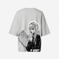 G West Womens Oversized Angel Girl Tee