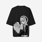 G West Womens Oversized Angel Girl Tee