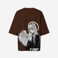 G West Womens Oversized Angel Girl Tee