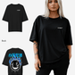 G West Womens Oversized Aqua Smile Tee