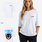 G West Womens Oversized Aqua Smile Tee