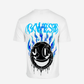 G West Mens Oversized Aqua Smile Tee
