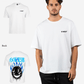 G West Mens Oversized Aqua Smile Tee