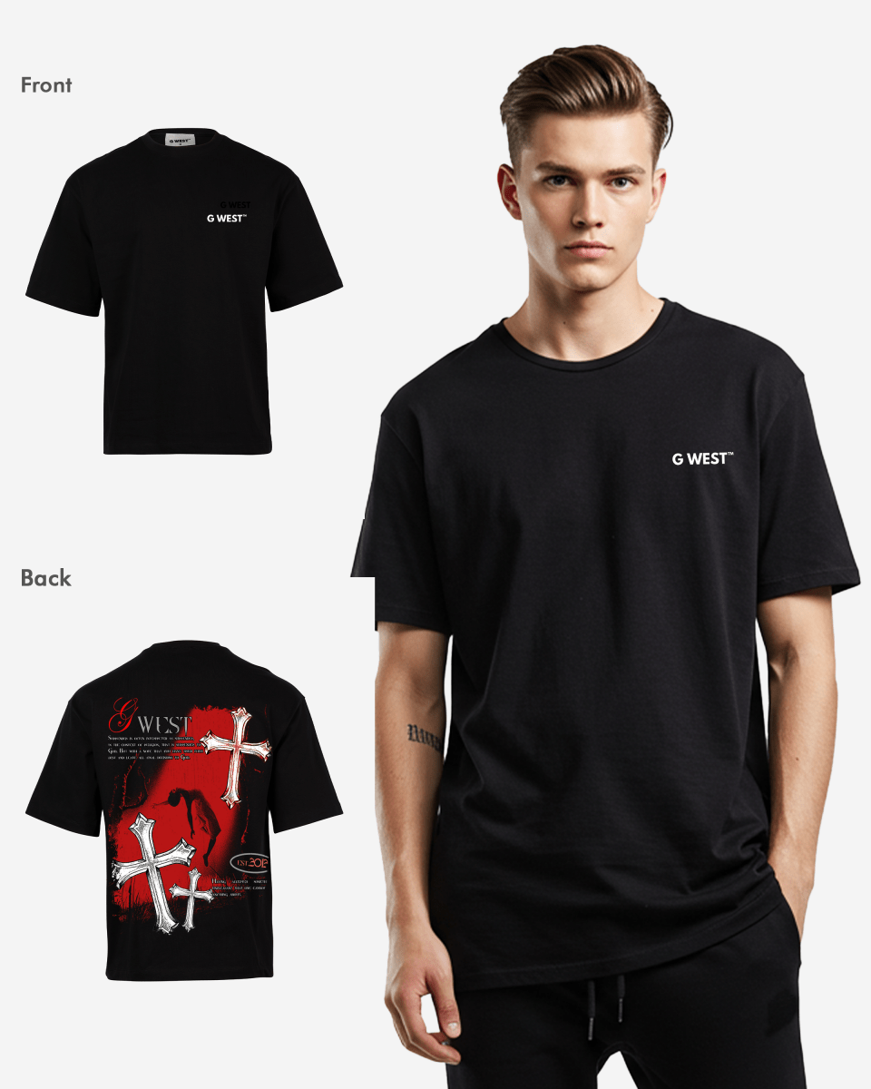 G West Mens Oversized Ascending Soul Life Style Tee  Style
