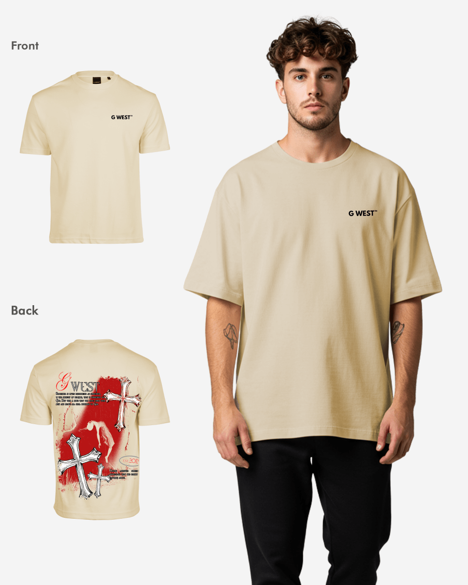 G West Mens Oversized Ascending Soul Life Style Tee  Style