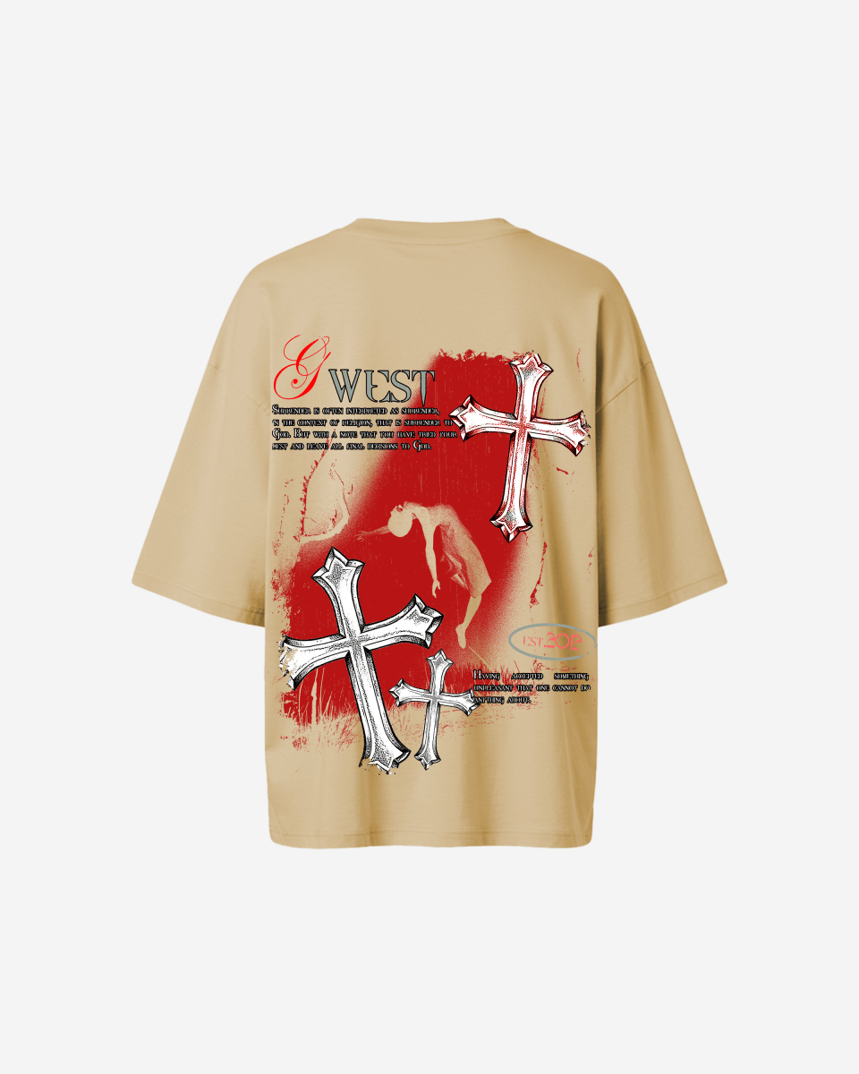 G West Womens Oversized Ascending Soul Life Style Tee Style