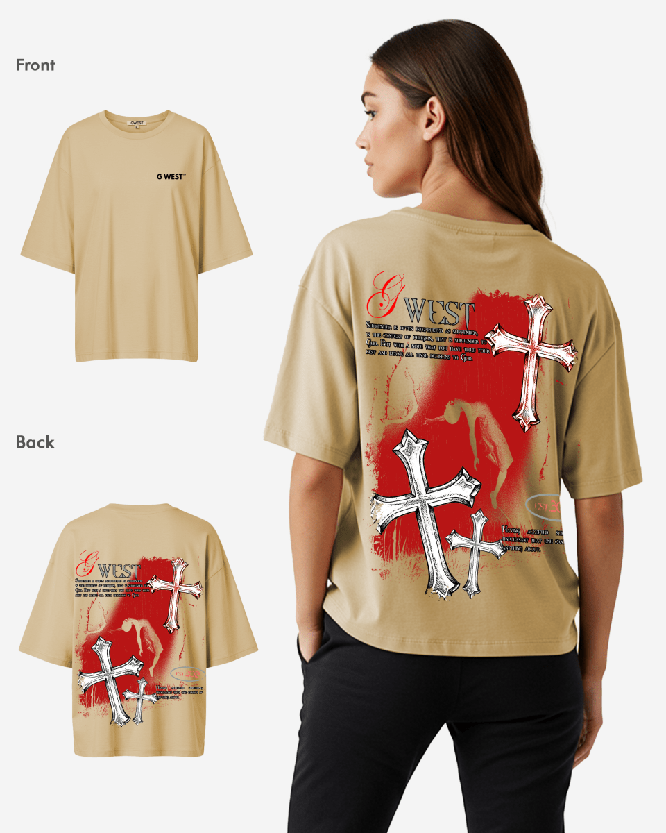 G West Womens Oversized Ascending Soul Life Style Tee Style