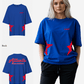 G West Womens Oversized Atlanta Logo Royal Tee