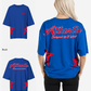 G West Womens Oversized Atlanta Logo Royal Tee