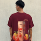 G West Mens Oversize Atlanta Peach Tee