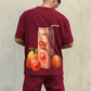 G West Mens Oversize Atlanta Peach Tee