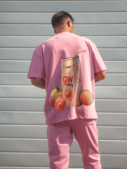 G West Mens Oversize Atlanta Peach Tee