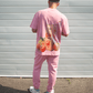 G West Mens Oversize Atlanta Peach Tee