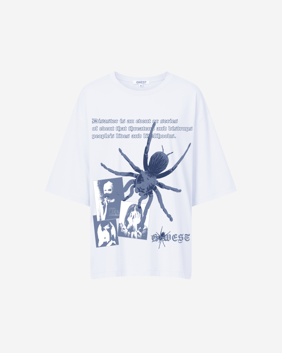 G West Womens Oversized Big Spider Life Style Tee
