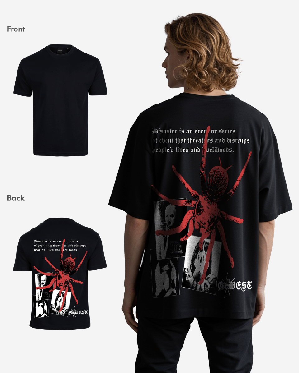 G West Mens Oversized Big Spider  T-Shirt