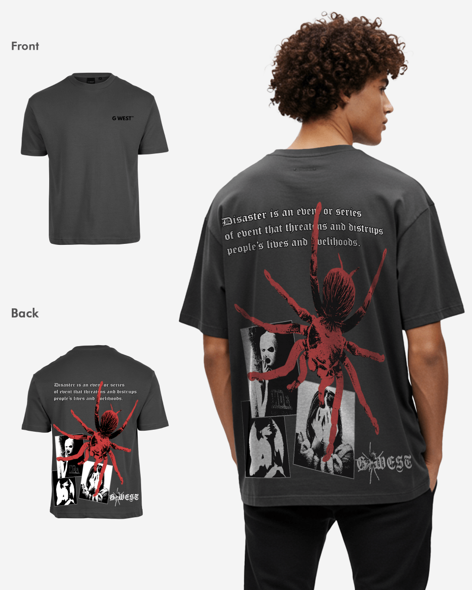 G West Mens Oversized Big Spider  T-Shirt