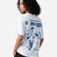 G West Womens Oversized Blue Garden Tee