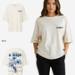 G West Womens Oversized Blue Garden Tee