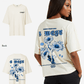 G West Womens Oversized Blue Garden Tee