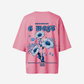 G West Womens Oversized Blue Garden Tee