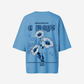 G West Womens Oversized Blue Garden Tee