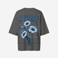 G West Womens Oversized Blue Garden Tee