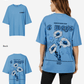 G West Womens Oversized Blue Garden Tee