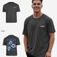 G West Mens Oversized Blue Garden Tee