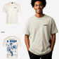 G West Mens Oversized Blue Garden Tee