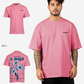 G West Mens Oversized Blue Garden Tee
