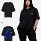 G West Womens Oversized Blue Man Tee