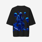 G West Womens Oversized Blue Man Tee