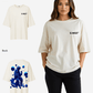 G West Womens Oversized Blue Man Tee