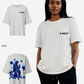 G West Womens Oversized Blue Man Tee