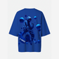 G West Womens Oversized Blue Man Tee