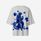 G West Womens Oversized Blue Man Tee