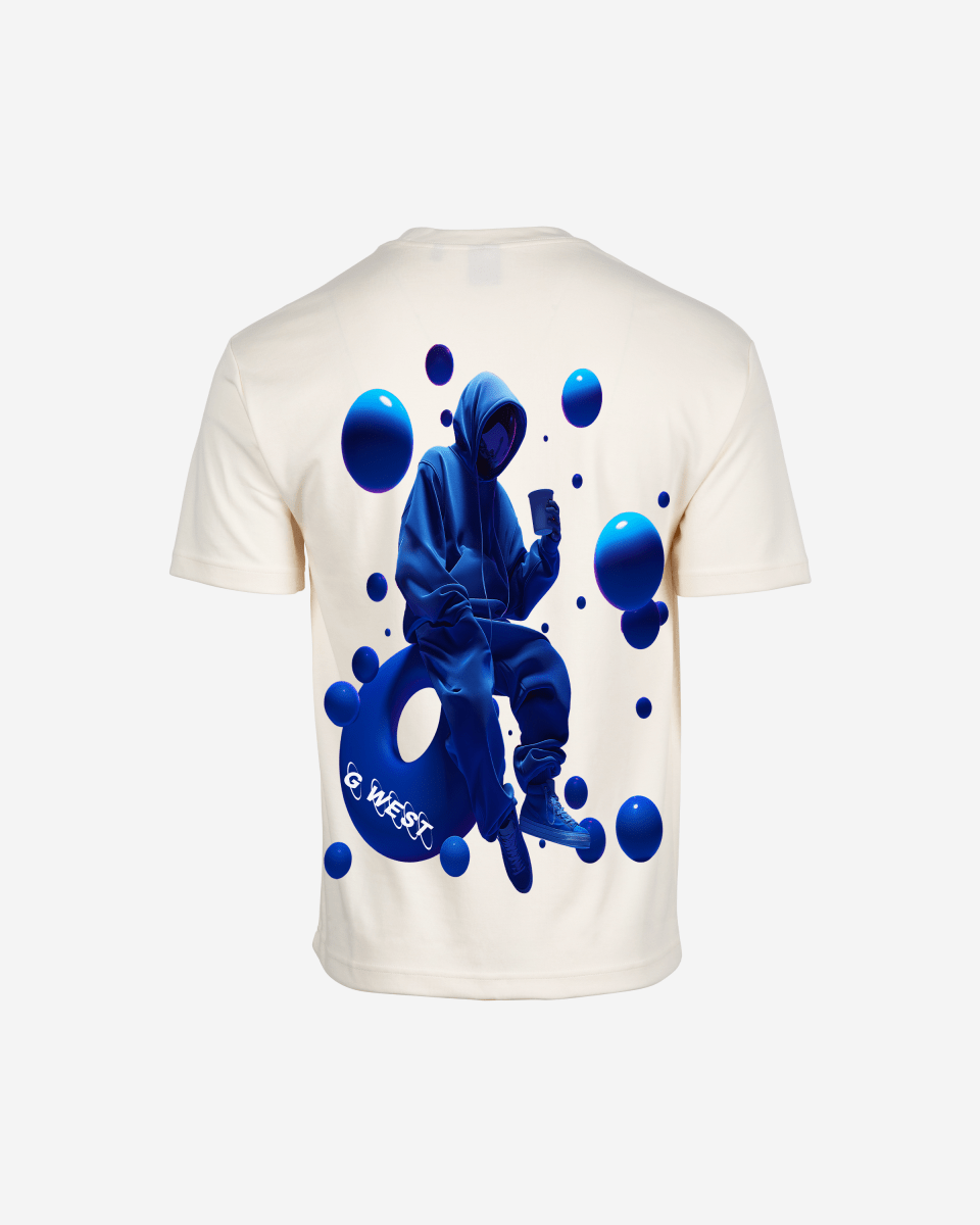 G West Mens Oversized Blue Man Tee