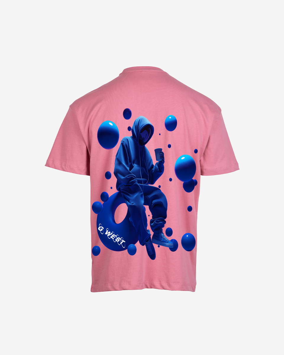 G West Mens Oversized Blue Man Tee