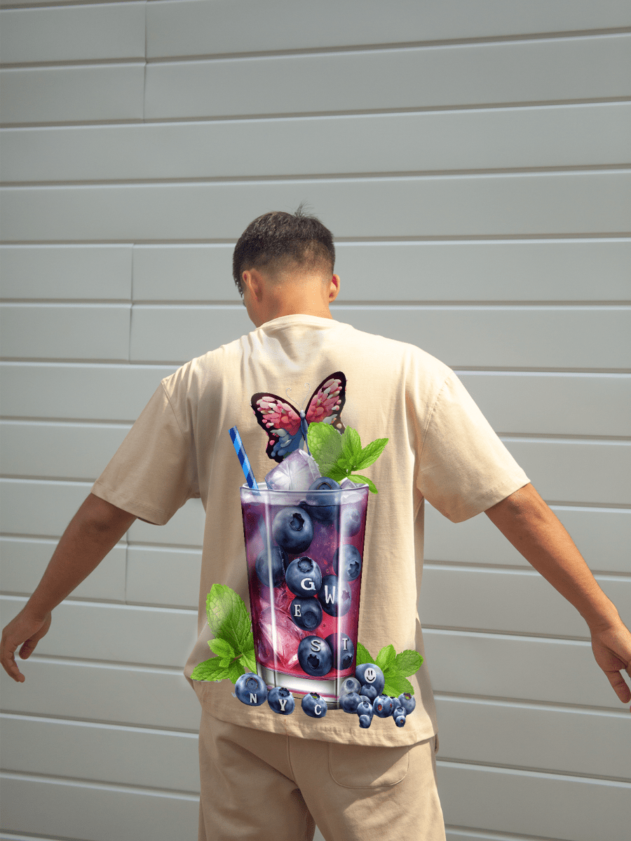G West Mens Oversize Blueberry Mohito Tee