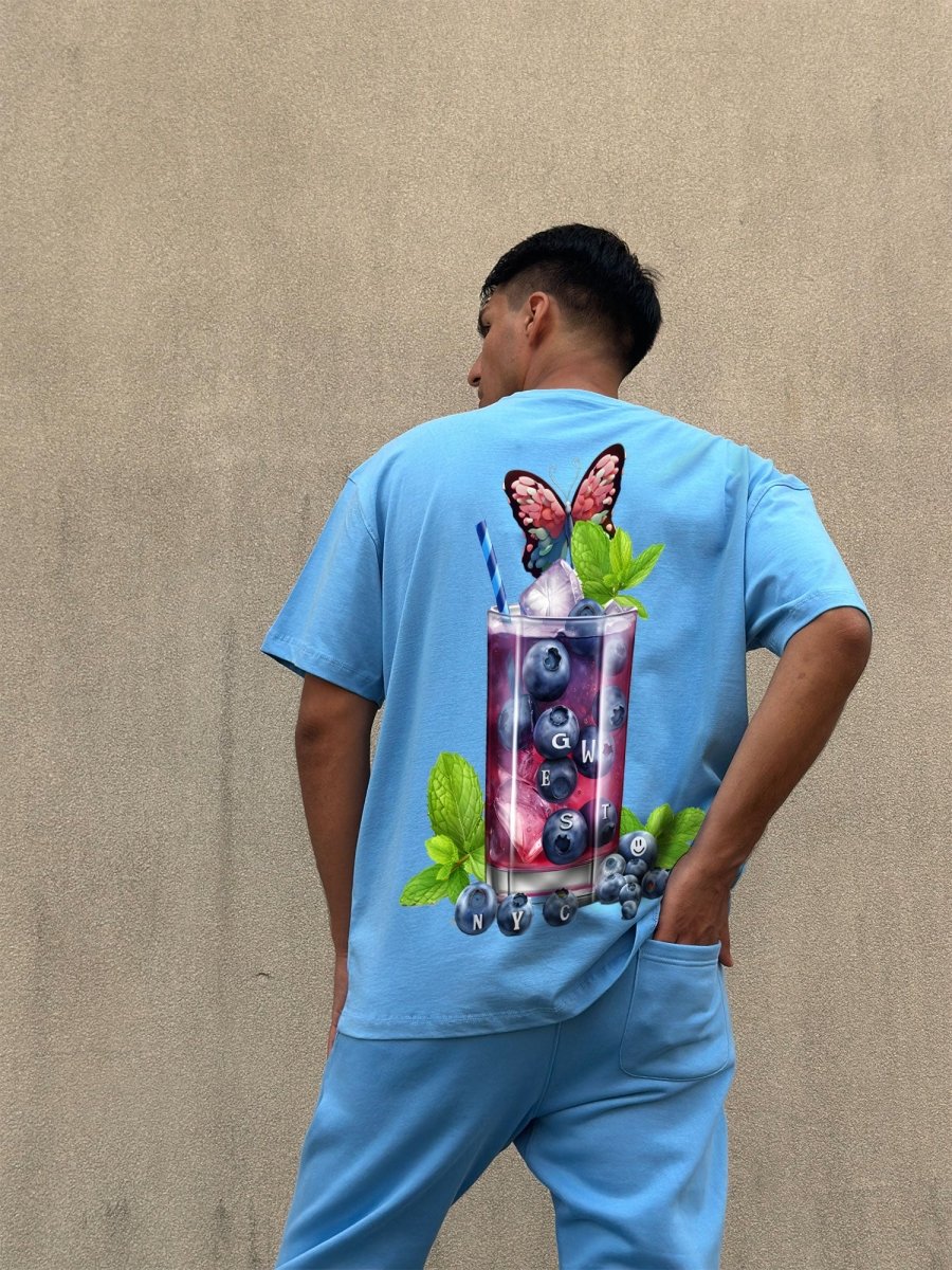 G West Mens Oversize Blueberry Mohito Tee