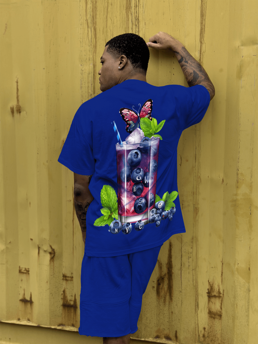 G West Mens Oversize Blueberry Mohito Tee