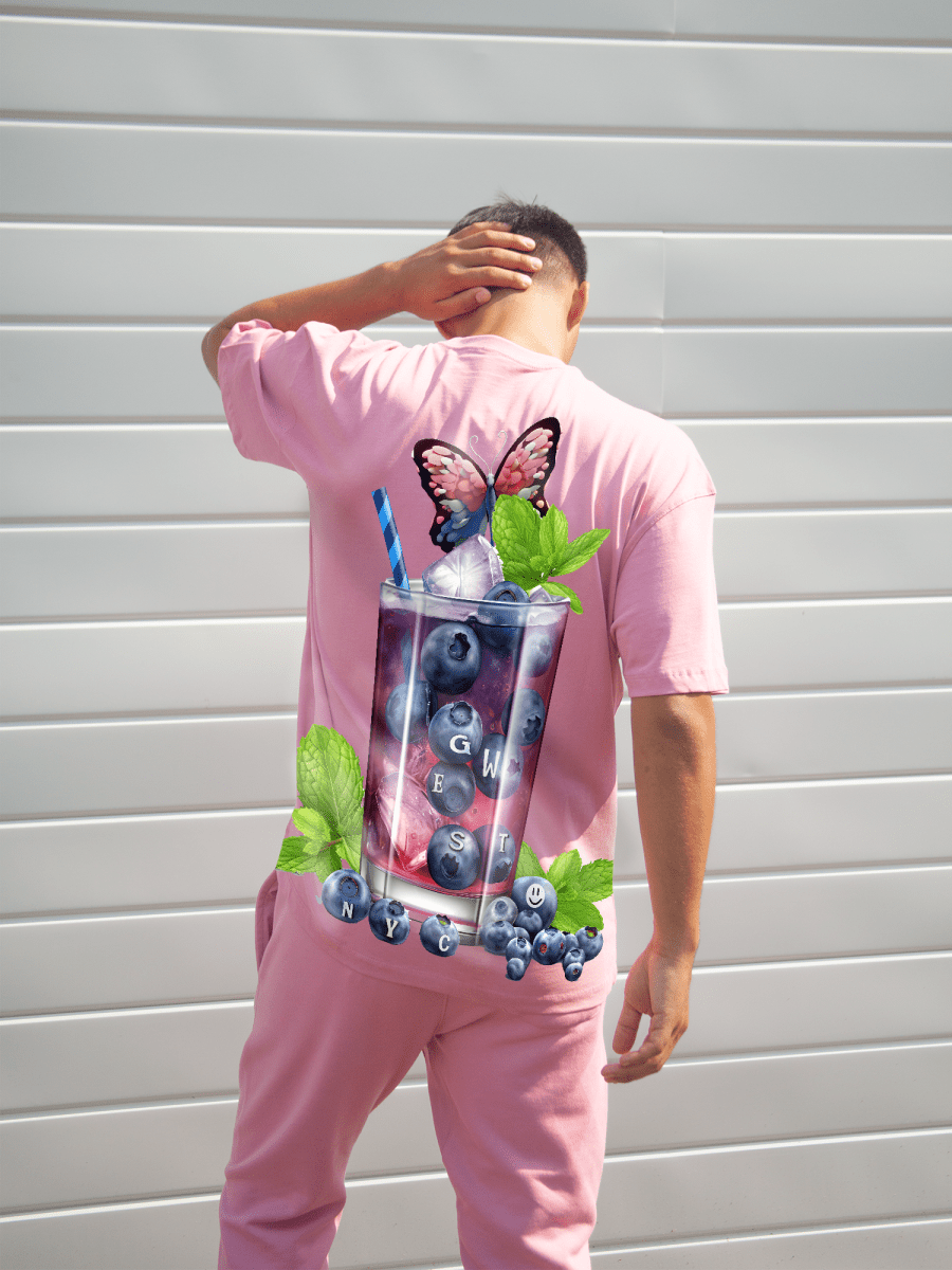 G West Mens Oversize Blueberry Mohito Tee